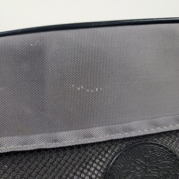 Versace Toiletry Travel Bag Gray Black Carry On Luggage Zip Up - Picture 2 of 12